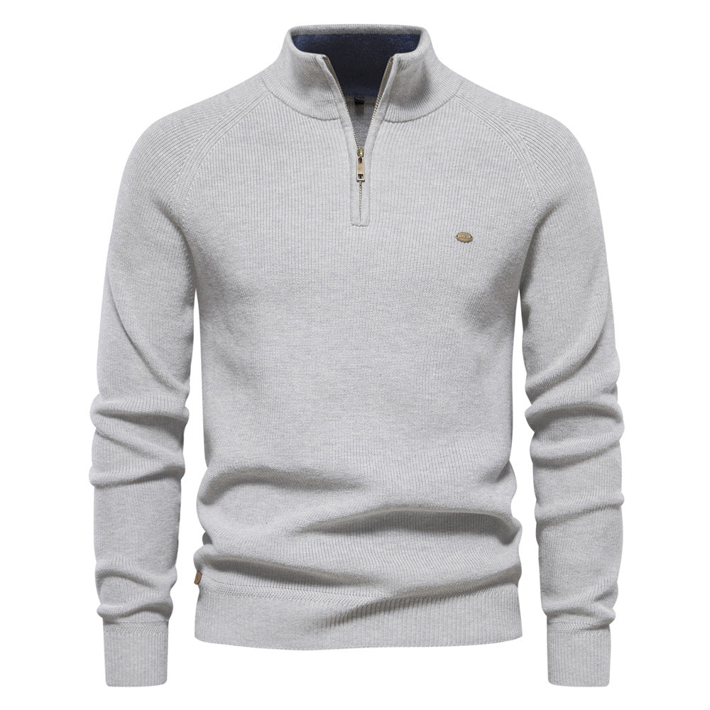 Luxuriöser Pullover mit Reißverschluss
