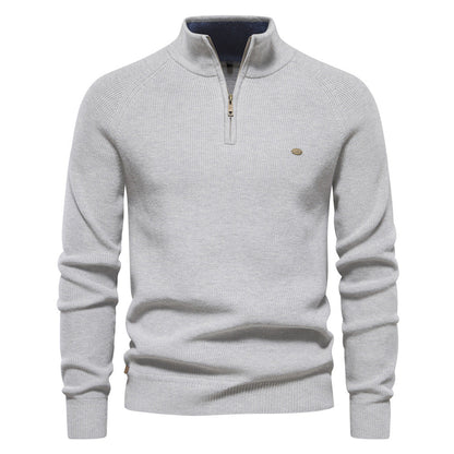 Luxuriöser Pullover mit Reißverschluss