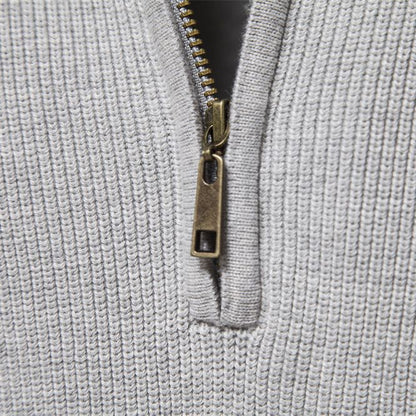 Luxuriöser Pullover mit Reißverschluss