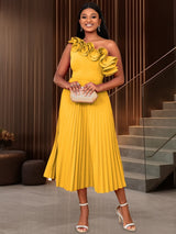 Adi™ - Couture Asymmetrisches Ein-Schulter-Abendkleid