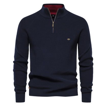 Luxuriöser Pullover mit Reißverschluss