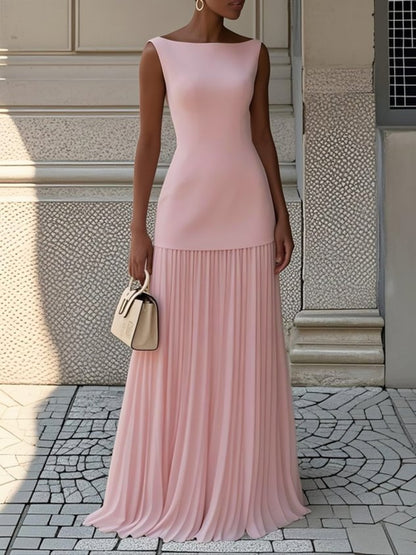 Sommerfeld | Plissiertes Maxikleid