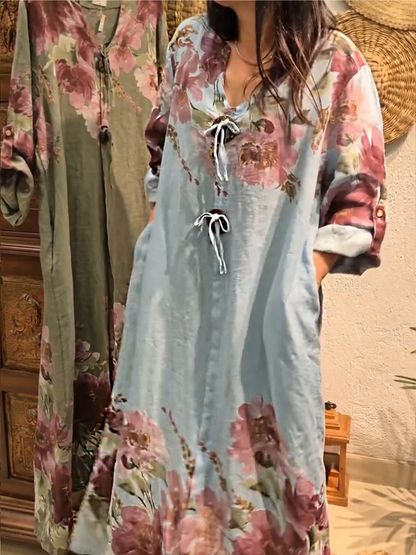 Sierla™ – Lang Kleid mit Blumen