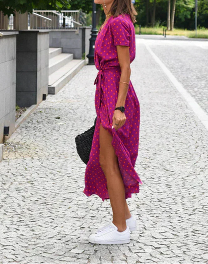 Jorlyn™ - Elegantes Kleid mit V-Ausschnitt und figurbetonter Passform