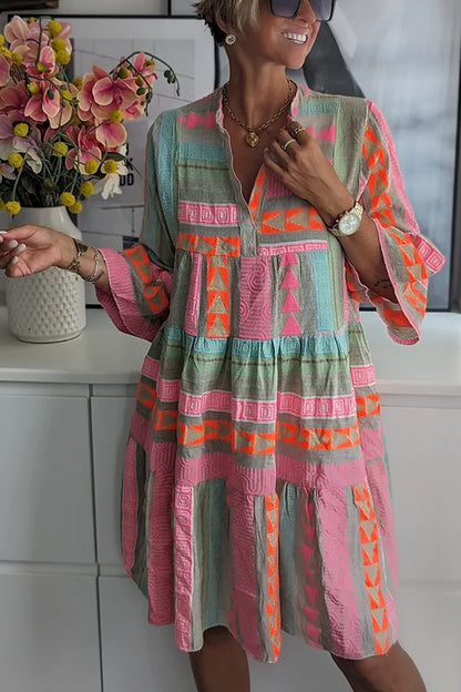 Wayne™ - Artisan Leinen-Baumwoll-Wochenendkleid