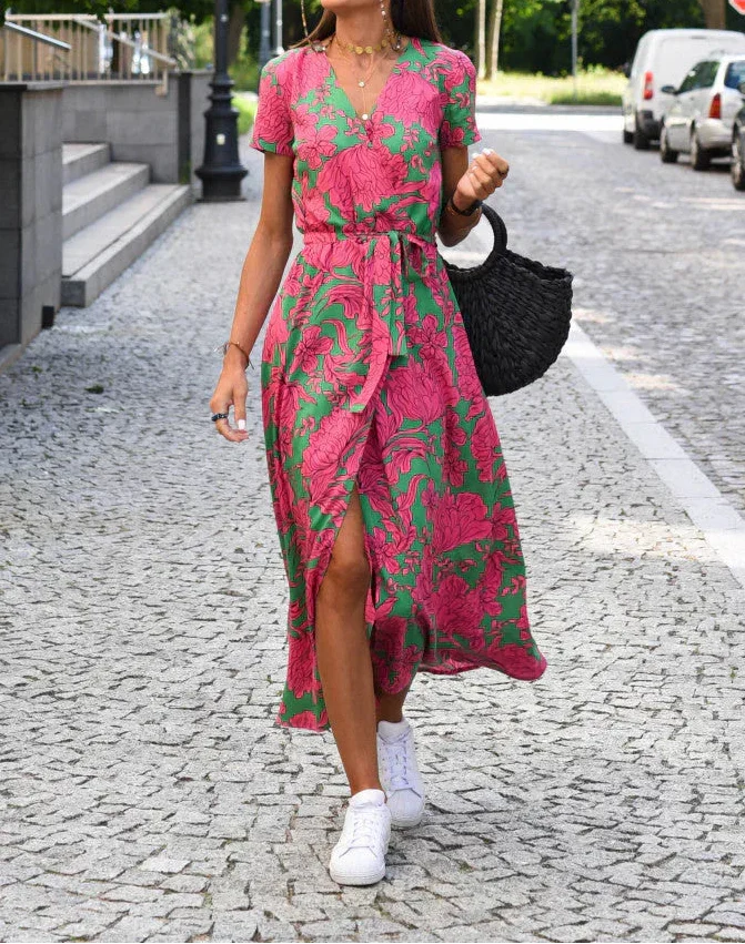 Jorlyn™ - Elegantes Kleid mit V-Ausschnitt und figurbetonter Passform