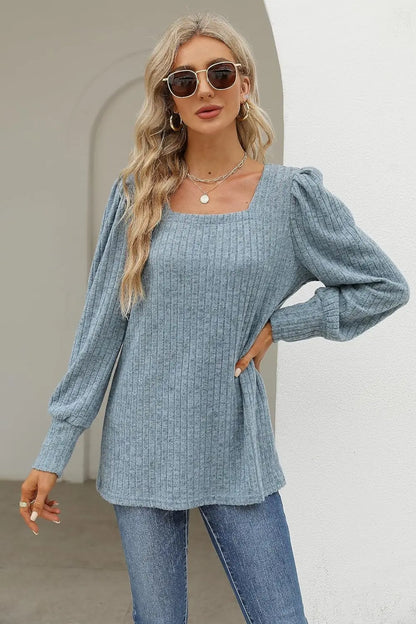 Sommerfeld | Lässiger Pullover mit Quadrat-Ausschnitt