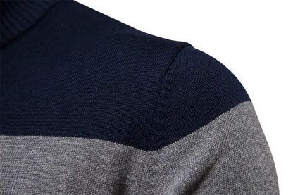 Eleganter Baumwollpullover mit Reißverschluss