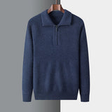 Schicker Kaschmir-Pullover mit Reißverschluss