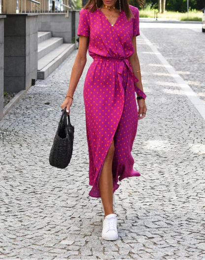 Jorlyn™ - Elegantes Kleid mit V-Ausschnitt und figurbetonter Passform