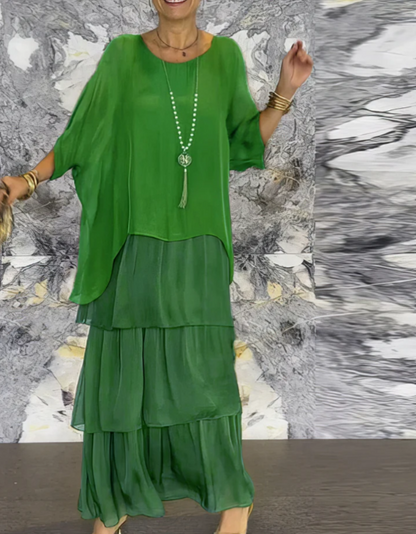 Shina™ - Elegantes Fließendes Maxikleid