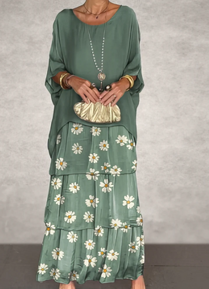 Shina™ - Elegantes Fließendes Maxikleid