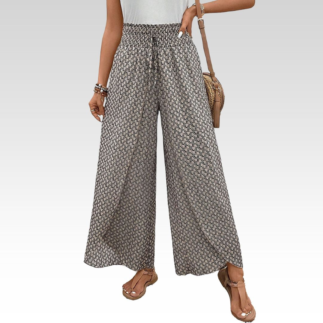 Sommerfeld | Lisette Hose mit weitem Bein und geometrischem Druck