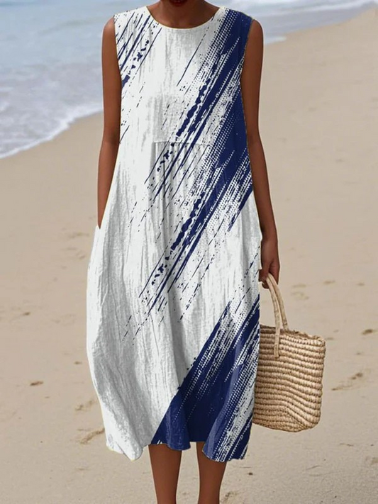 Elena - Alltags Elegante Midi-Kleid