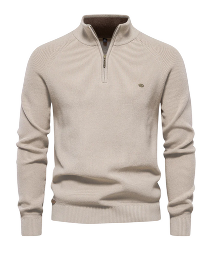 Luxuriöser Pullover mit Reißverschluss