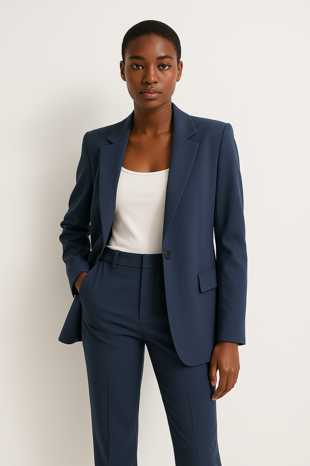 Damen Klassischer Zweiteiliger Business-Anzug