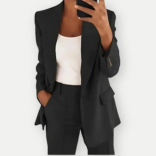 Damen Klassischer Zweiteiliger Business-Anzug