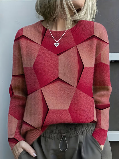 Sommerfeld | Geometrischer Strickpullover