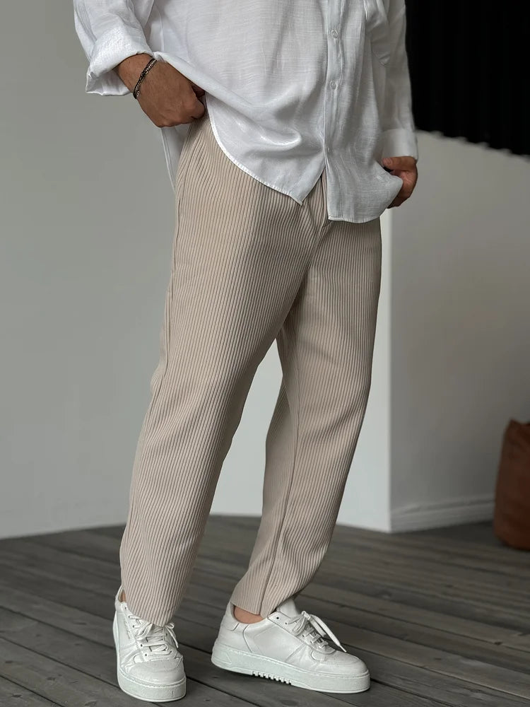 Sommerfeld™ | Herren Relax Fit Plissee Hose – Eleganter und Bequemer Alltags- und Business-Look