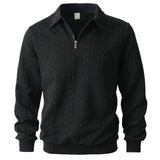 Eleganter Pullover mit Muster und Reißverschluss