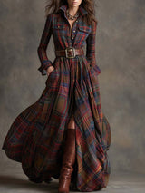 Bodil™ -  Maxi-Hemdkleid mit Karomuster