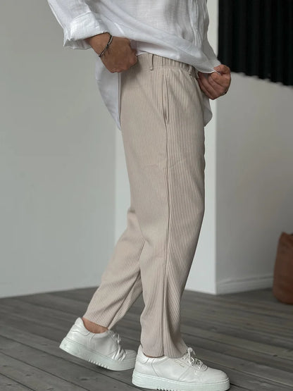 Sommerfeld™ | Herren Relax Fit Plissee Hose – Eleganter und Bequemer Alltags- und Business-Look
