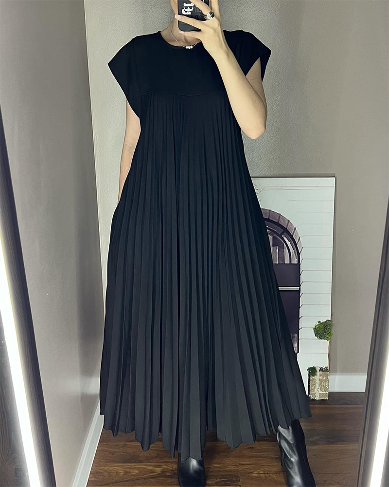 Petra™ – Zeitloses & Bequemes Plissiertes Kleid