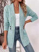 Ingrid| Eleganter Damen Cardigan - Offene Vorderseite & Eingearbeitete Taille