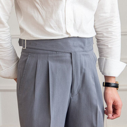 Sommerfeld™ | Ellis - Klassische Hose Mit Hoher Taille Und Schnallenverschluss Für Herren