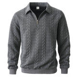 Eleganter Pullover mit Muster und Reißverschluss