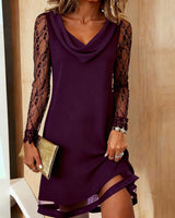 Peby™ - Elegantes A-Linien-Kleid mit Spitze