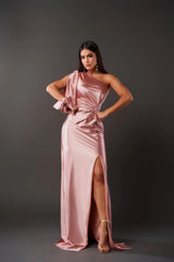 Dorie™ - Asymmetrisches Kleid mit Langem Schlitz