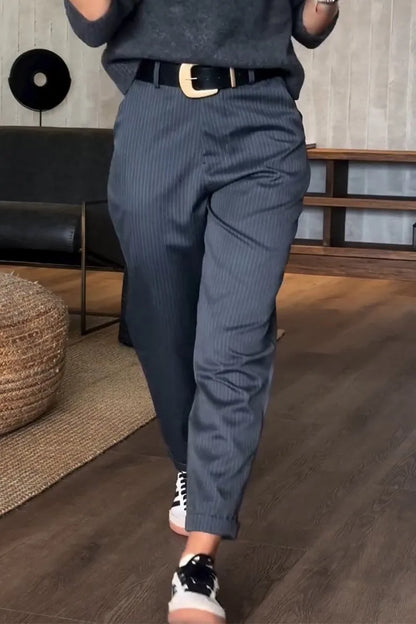Sommerfeld | ELEGANTE, FIGURSCHMEICHELNDE HOSE MIT STREIFEN