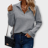 Sommerfeld | Eleganter Half-Zip Pullover für Damen (1 kaufen, 1 GRATIS dazu)