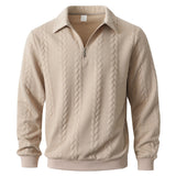 Eleganter Pullover mit Muster und Reißverschluss