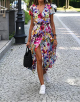 Jorlyn™ - Elegantes Kleid mit V-Ausschnitt und figurbetonter Passform