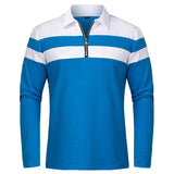 Elegant gestreifter Pullover mit Reißverschluss