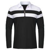 Elegant gestreifter Pullover mit Reißverschluss