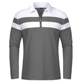 Elegant gestreifter Pullover mit Reißverschluss