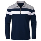 Elegant gestreifter Pullover mit Reißverschluss