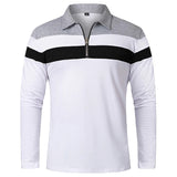 Elegant gestreifter Pullover mit Reißverschluss