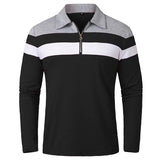 Elegant gestreifter Pullover mit Reißverschluss