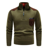 Pullover mit Reißverschluss aus Wolle