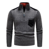Pullover mit Reißverschluss aus Wolle