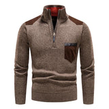 Pullover mit Reißverschluss aus Wolle