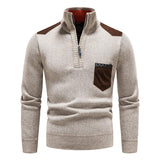 Pullover mit Reißverschluss aus Wolle