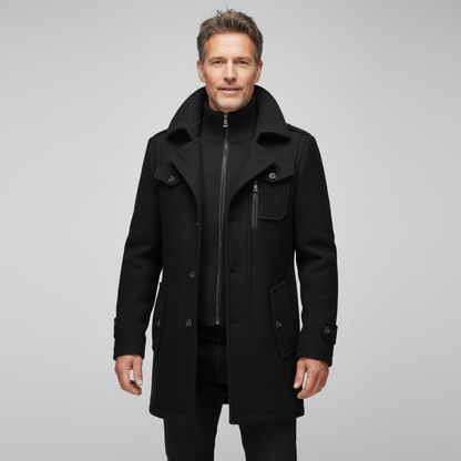 Sommerfeld | Luxuriöser Doppelkragen-Trenchcoat für Herren
