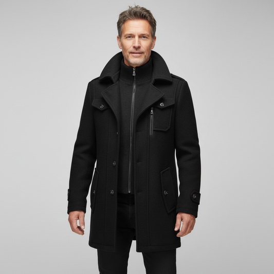 Sommerfeld | Luxuriöser Doppelkragen-Trenchcoat für Herren