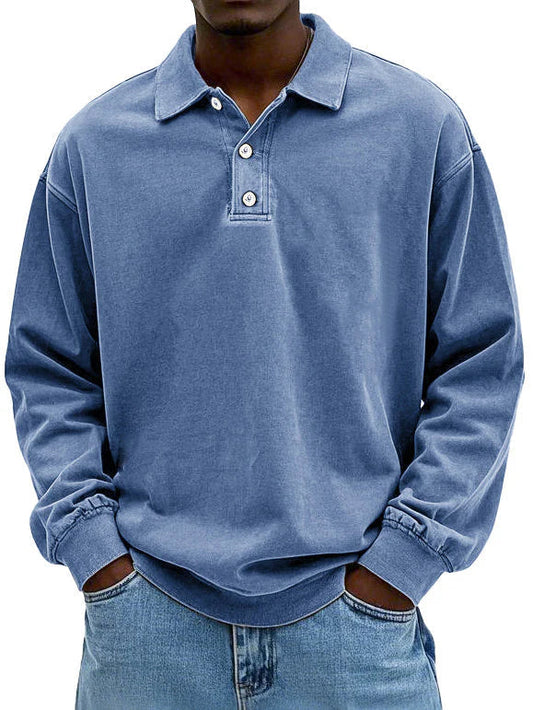 Sommerfeld | Lässiges langärmeliges Herren-Polo