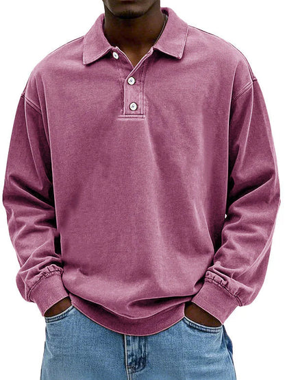 Sommerfeld | Lässiges langärmeliges Herren-Polo